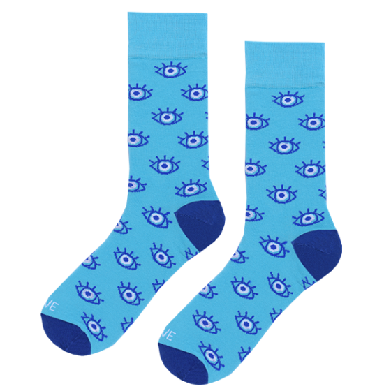 Men's socks LOVES005 Light Blue