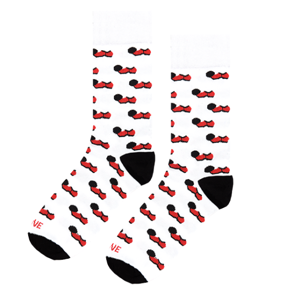 Men's socks LOVES0014 White