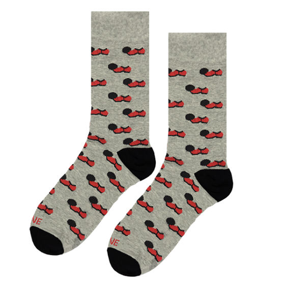 Men's socks LOVES0015 Grey