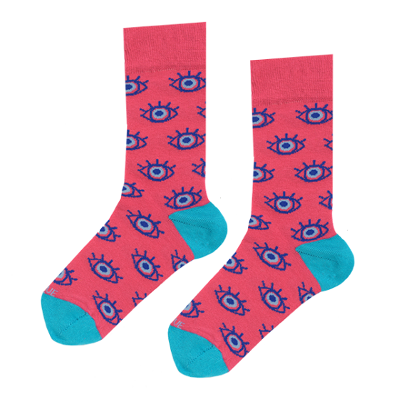 Women's Socks LOVES0071 Purple Ege