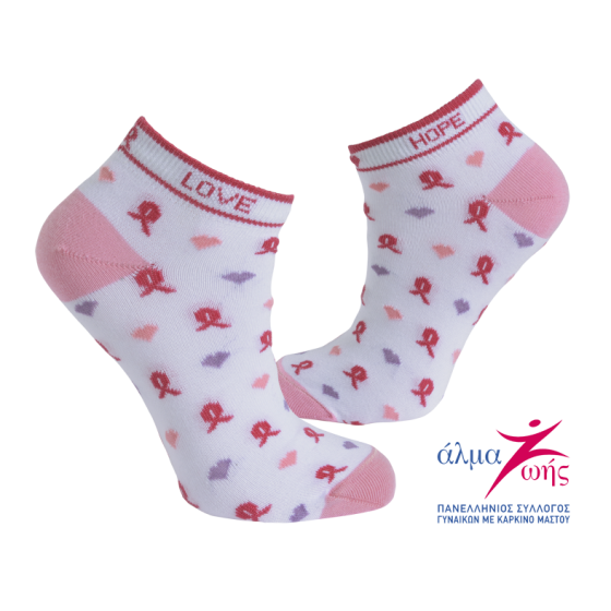 Women's Wol Socks  LOVES0105 White