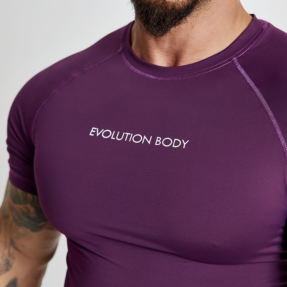 EVO-FIT T-shirt Evolution Body Μπορντό 2560BORDO