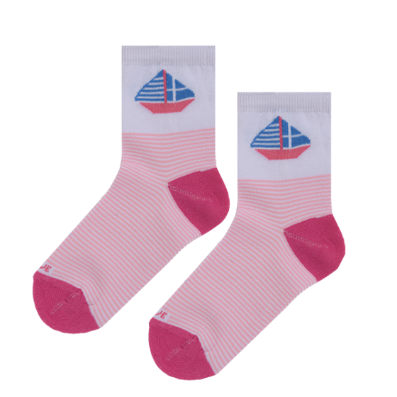 Παιδικές Κάλτσες Καραβάκι LOVES0111 Pink