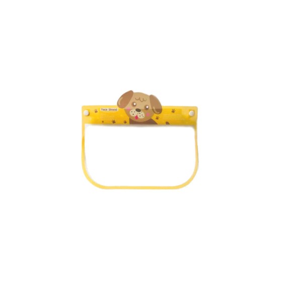 Κίτρινη Παιδική Προσωπίδα με Αντιθαμβωτική Επιφάνεια Dog 18x25cm One Size (18x25cm) Κίτρινο