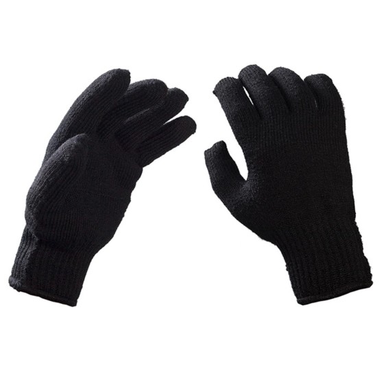 Γάντια πλεκτά στρατιωτικά (πετσετέ) μαύρο 56146