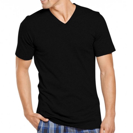 Men's t-shirt black (V) Neck