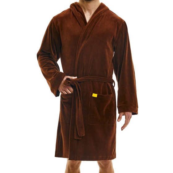 Men's robe 12352 brown