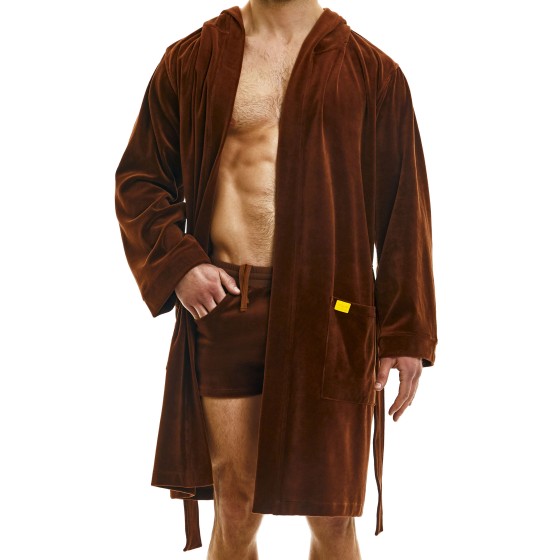 Men's robe 12352 brown