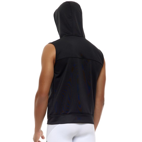 Men's sleeveless hoodie jacket 10351 black
