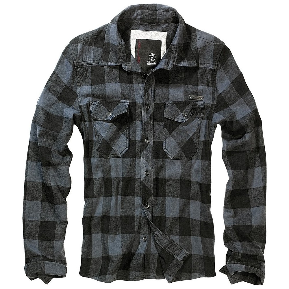 Men's Checkered Shirt  CHECKSHIRT  Black-Grey
