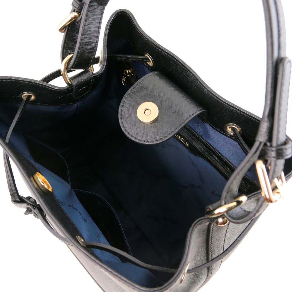 Women's Leather Minerva Bag Black