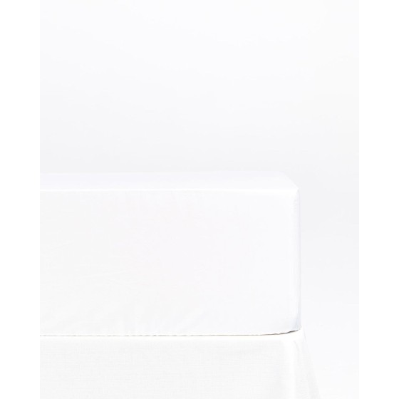 Βαμβακοσατέν Σεντόνι με Λάστιχο Dialogue Kimisoo Υπέρδιπλη (165x200+40cm) Άσπρο