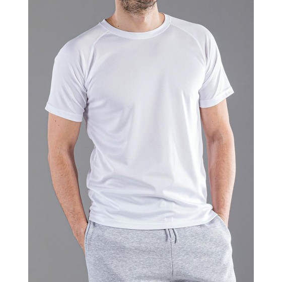 Κοντομάνικη Μπλούζα T-Shirt Τεχνολογία Dri- FIT Basic Line σε 5 Αποχρώσεις Small Άσπρο