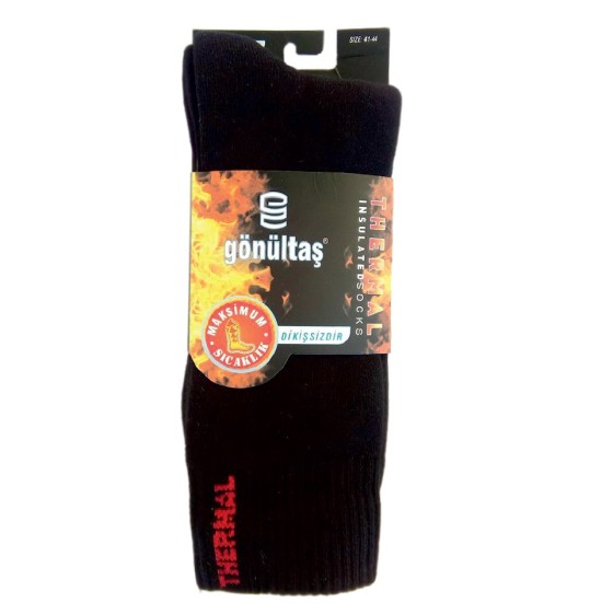 Ανδρική ισοθερμική κάλτσα μαύρο χρώμα GONULTAS THERMAL