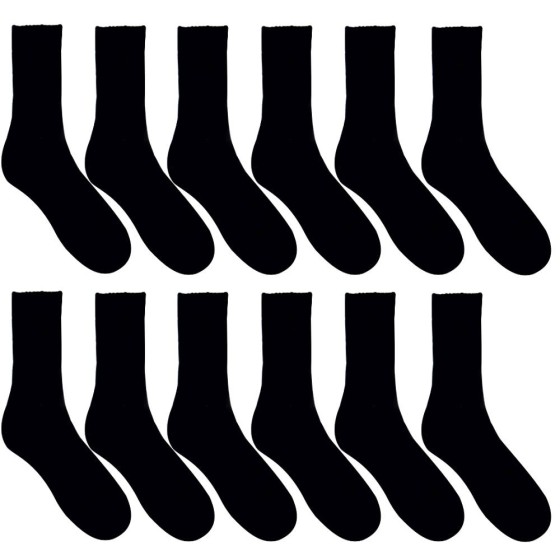 Set 12 pack - Men's sport cotton socks in black 22101-6000-1_12B