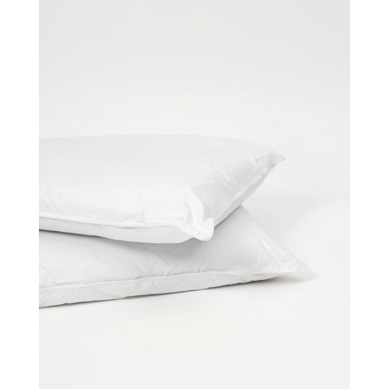 Μέτριο-Σκληρό Μάλλινο Μαξιλάρι Ύπνου Βαμβακερό Περκάλι Κάλυμμα Gramos 50x70cm 50x70 3cm Άσπρο