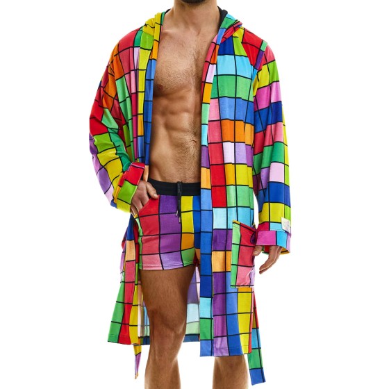 Men's robe multicollor 08351 multi