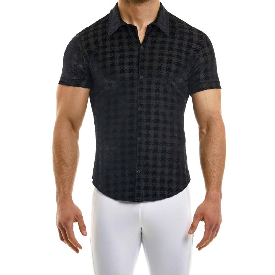 Men's shirt slim fit 06341 black