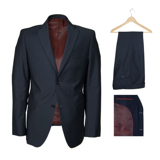Men's Plain Blue Suit slim fit KG004