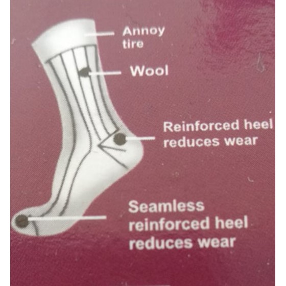 copy of Men's socks wool black 1002