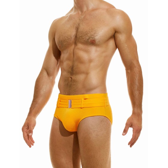 Men's swimwear retro brief CS2315 yellow