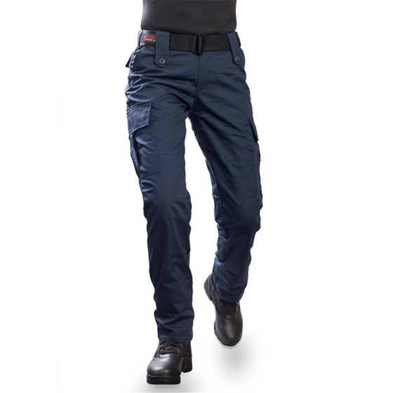 Γυναικείο Σετ Χιτώνιο & παντελόνι μπλέ ριπ - στοπ SUR 00572V Blue
