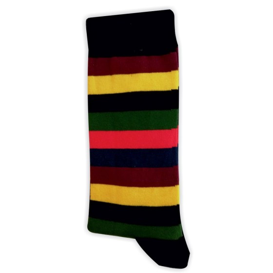 Ανδρικές κάλτσες ριγέ Socks μαύρες 3000_2_black
