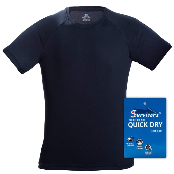 Τ-Shirt Quick Dry Survivors Blue