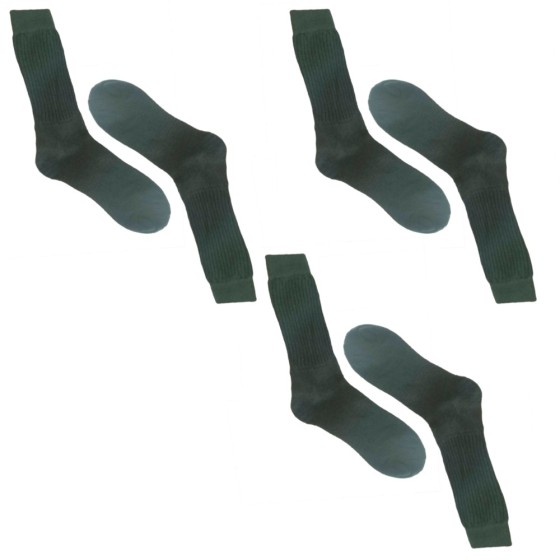 3 pack Military Mens cotton Socks Haki FashionGR AST0110Η