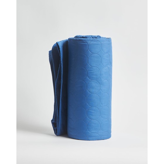 Microsilk Καπιτονέ Μονόχρωμο Κουβερλί Moral Μονή (160x240cm) Μπλε