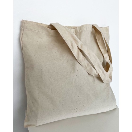 Βαμβακερή Τσάντα Tote Bag Bolsa 38x45cm One Size (38x45cm) Natural
