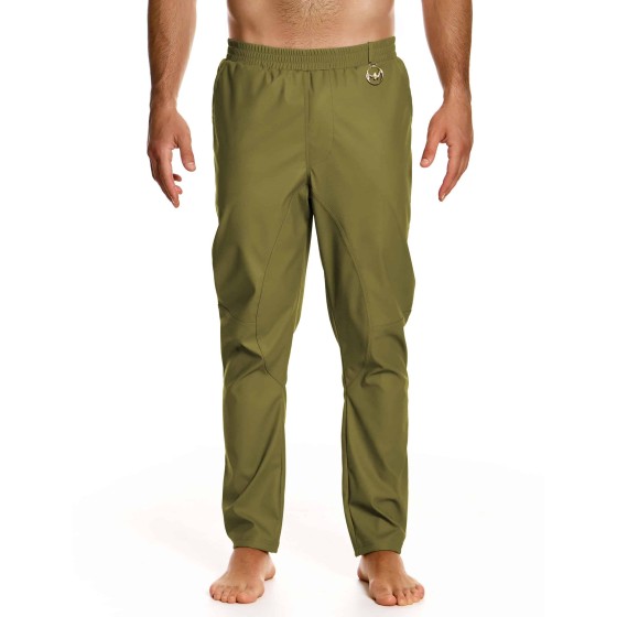 Men's Leather Pants 20563 Khaki