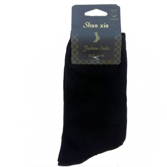 Men's socks cotton 3 black 803-1