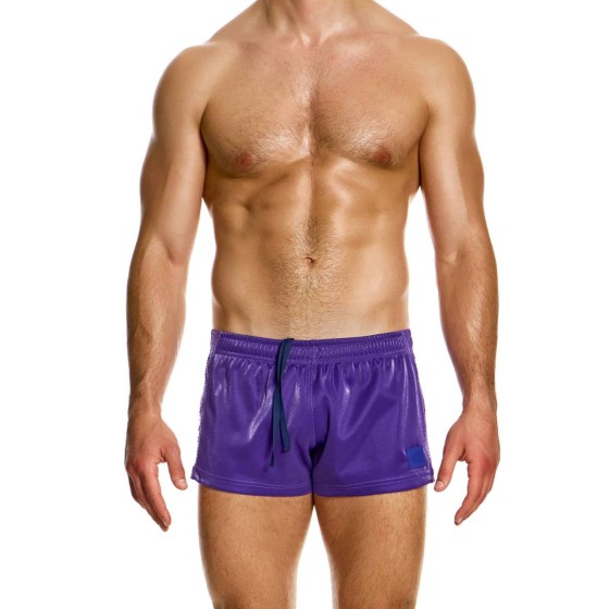 Curved 80'S Shorts 21362 purple