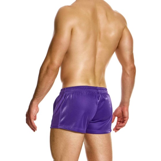 Curved 80'S Shorts 21362 purple