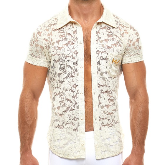 Men's shirt 04141 ivory