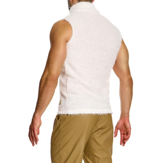 Fringes men's sleeveless top 22331 offwhite