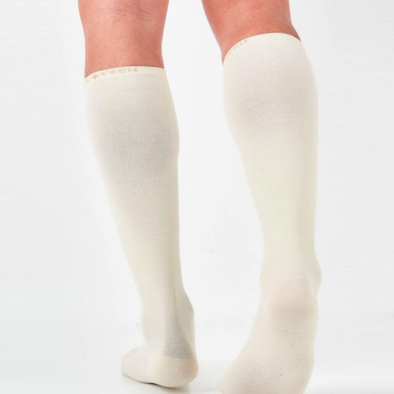 Ανδρικές κάλτσες ελαφράς συμπίεσης ιβουάρ Far Infrared 90110WH2