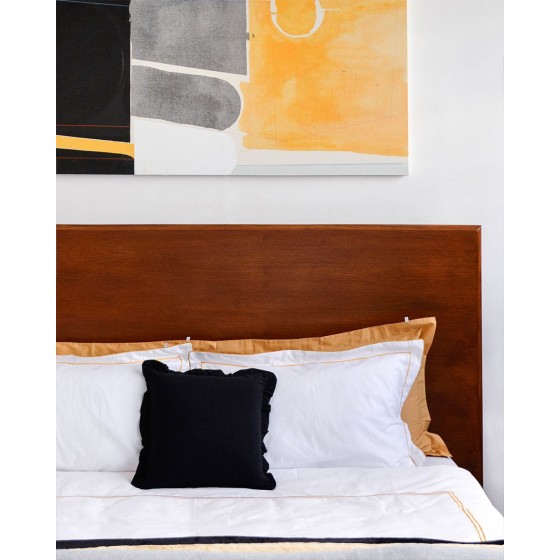 Ξύλινο Χειροποίητο Μασίφ Κρεβάτι Καρυδιά Rouen 210x215cm