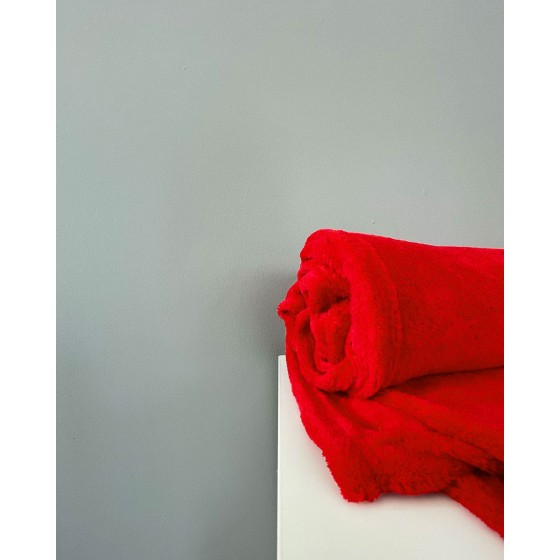Βελουτέ Κουβέρτα Fleece Μετρίου Πάχους Arctic Καναπέ | 120x160cm Κόκκινο
