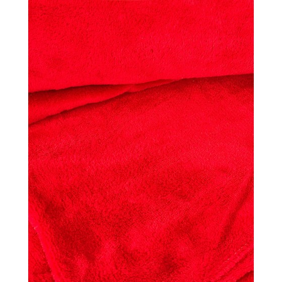 Βελουτέ Κουβέρτα Fleece Μετρίου Πάχους Arctic Καναπέ | 120x160cm Κόκκινο