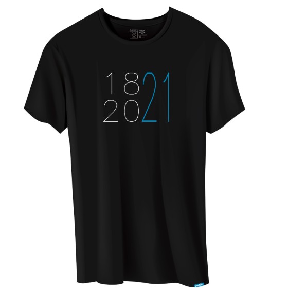 Ανδρικό t-shirt 1821 "2021" μαύρο 2BOLD2021BL