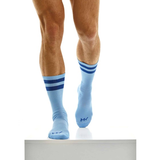 Short Soccer Socks XS2012-1 light blue