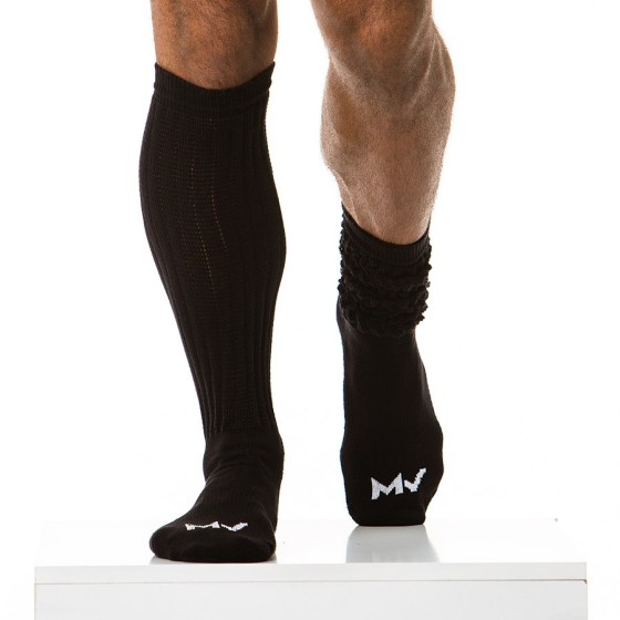 Men's long socks black XS1814 black 1
