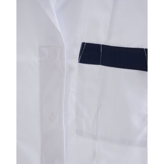 Γυναικεία Λευκή Ιατρική Μπλούζα με Κοντό Μανίκι & Κουμπιά Scrub Small Άσπρο