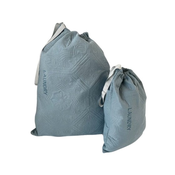 Microsilk Σάκος Απλύτων με Κέντημα Laundry Bag Nomas 50x70cm Άκουα