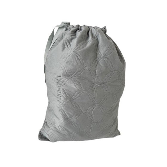 Microsilk Σάκος Απλύτων με Κέντημα Laundry Bag Nomas 50x70cm Γκρι
