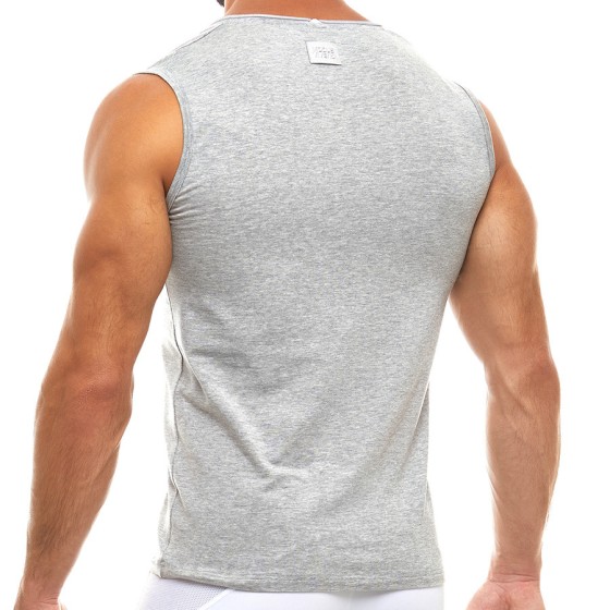 Men's sleeveless zipper 02932 grey