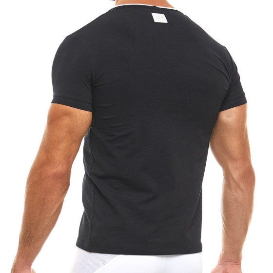 Men's t-shirt zipper 02942 black