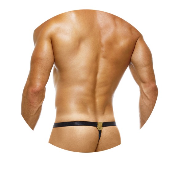 Men's leather legacy thong 14919 leopard